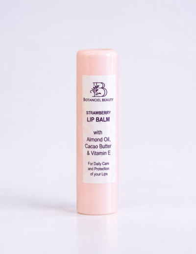 Pastel Strawberry Lip Balm Studio Shot