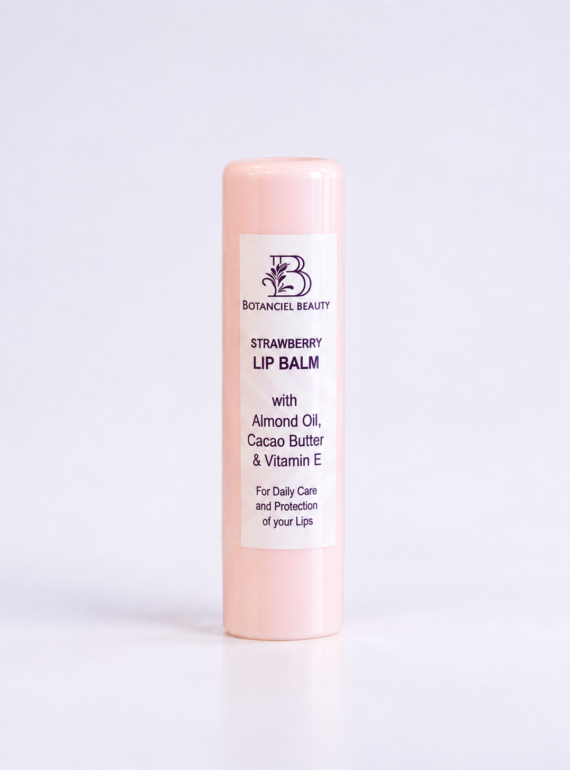 Pastel Strawberry Lip Balm Studio Shot